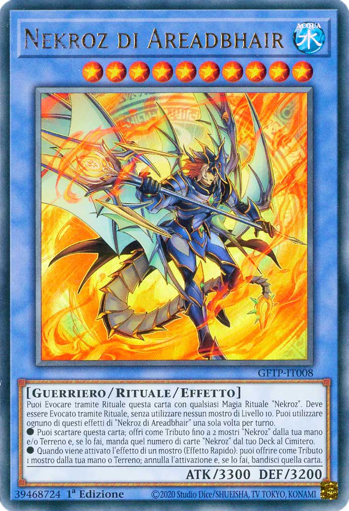 GFTP-IT008 Nekroz di Areadbhair ultra rara 1a Edizione (IT) -NEAR MINT-