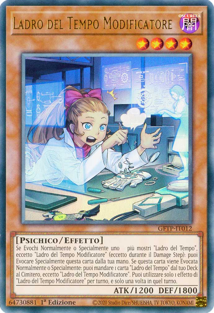 GFTP-IT012 Ladro del Tempo Modificatore ultra rara 1a Edizione (IT) -NEAR MINT-