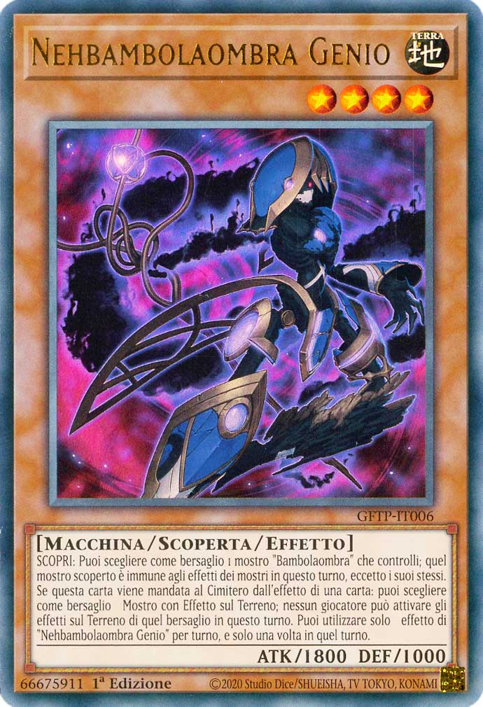 GFTP-IT006 Nehbambolaombra Genio ultra rara 1a Edizione (IT) -NEAR MINT-
