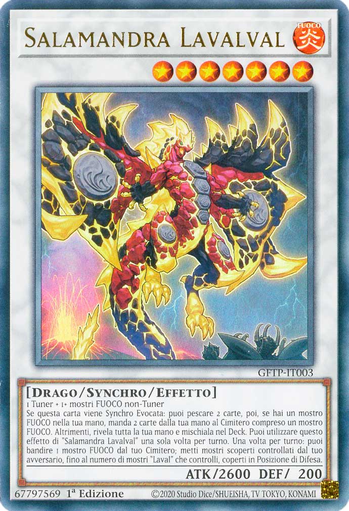 GFTP-IT003 Salamandra Lavalval ultra rara 1a Edizione (IT) -NEAR MINT-