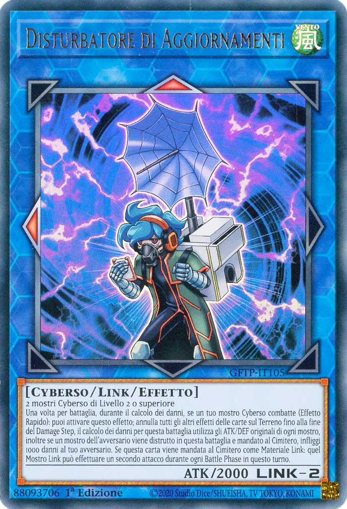 GFTP-IT105 Disturbatore di Aggiornamenti ultra rara 1a Edizione (IT) -NEAR MINT-