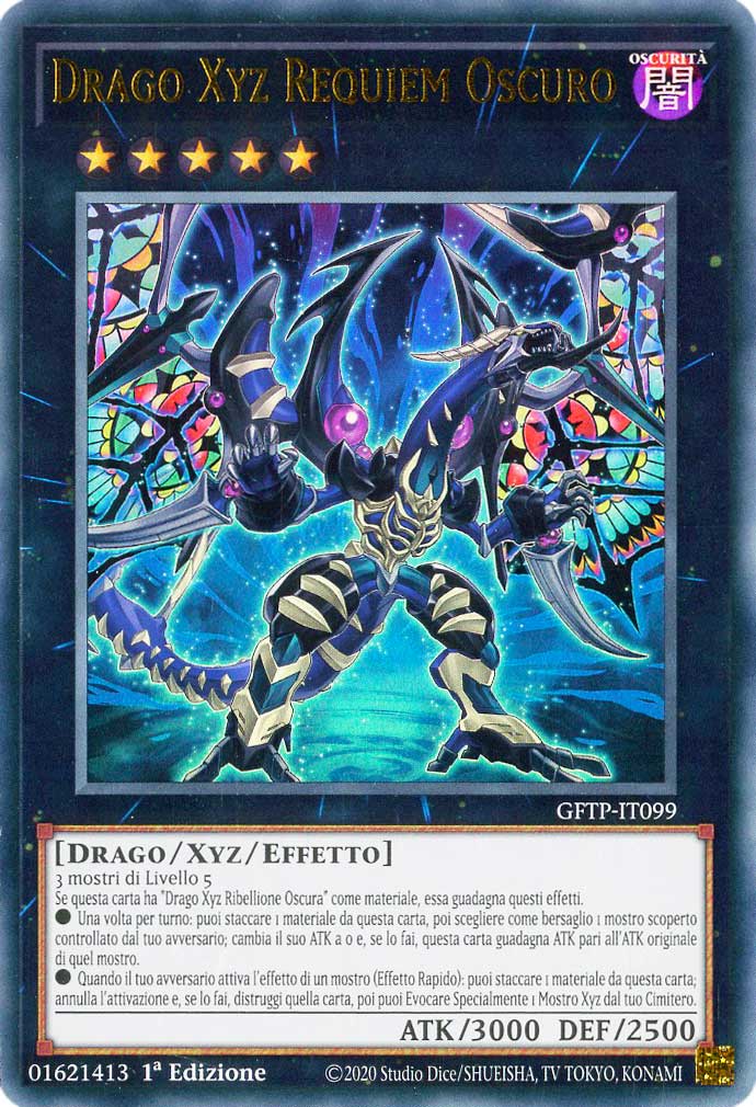 GFTP-IT099 Drago Xyz Requiem Oscuro ultra rara 1a Edizione (IT) -NEAR MINT-