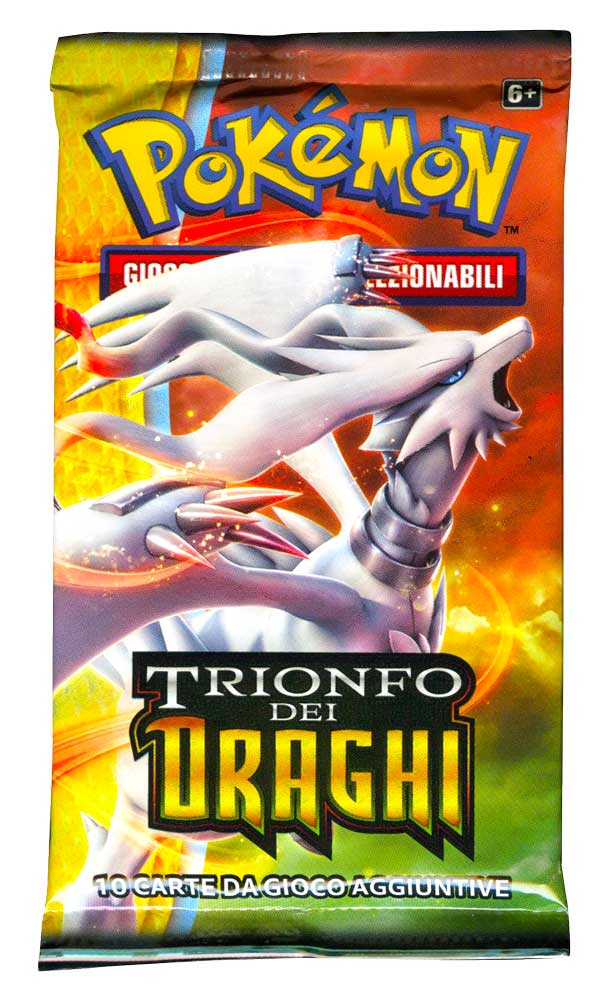 Sole e Luna Trionfo dei Draghi busta 10 carte Artwork Reshiram (IT)