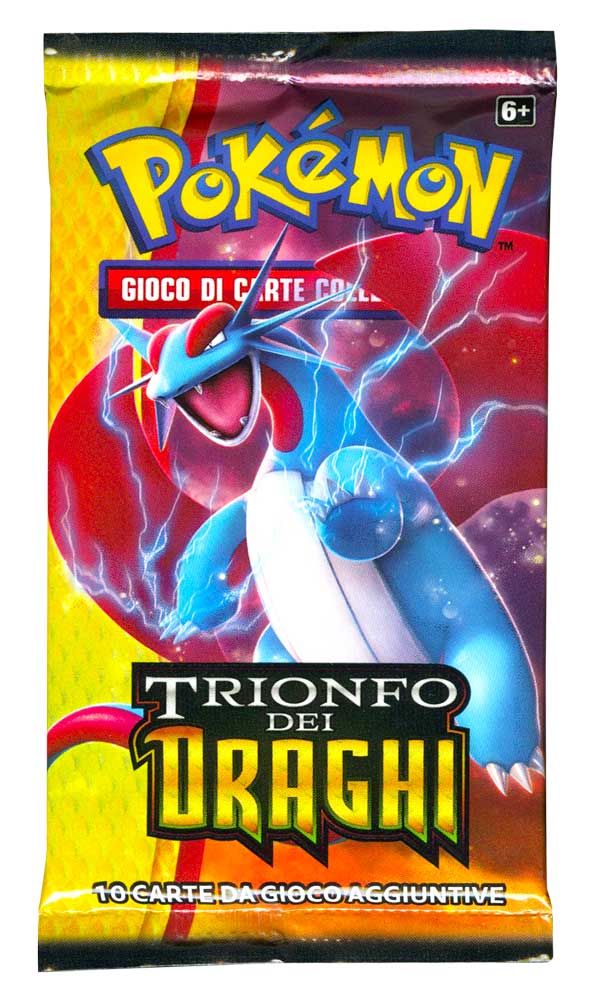 Sole e Luna Trionfo dei Draghi busta 10 carte Artwork Salamence (IT)