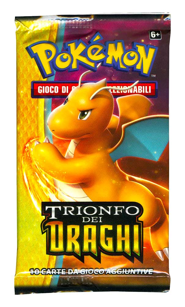 Sole e Luna Trionfo dei Draghi busta 10 carte Artwork Dragonite (IT)