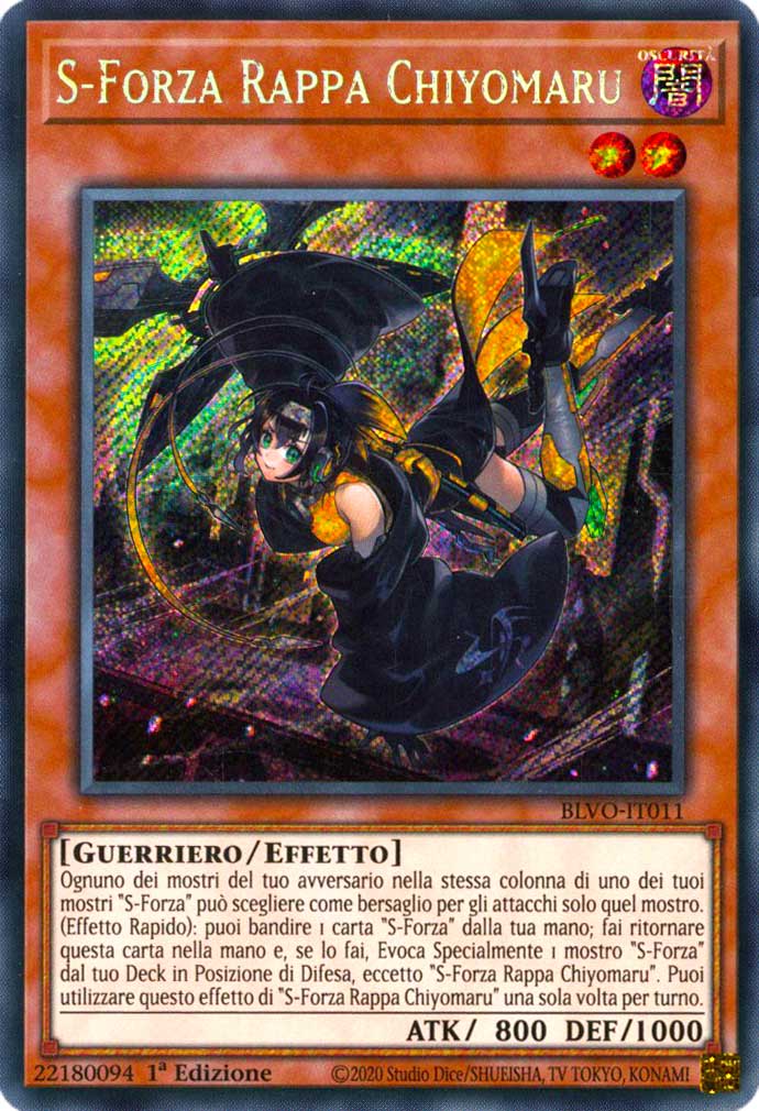 BLVO-IT011 S-Forza Rappa Chiyomaru rara segreta 1a Edizione (IT) -NEAR MINT-