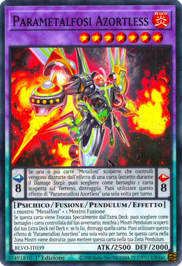 BLVO-IT039 Parametalfosi Azortless super rara 1a Edizione (IT) -NEAR MINT-