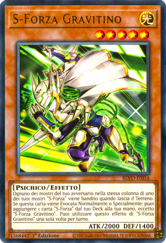 BLVO-IT014 S-Forza Gravitino ultra rara 1a Edizione (IT) -NEAR MINT-