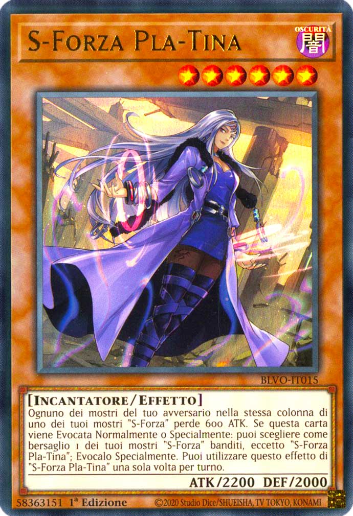 BLVO-IT015 S-Forza Pla-Tina ultra rara 1a Edizione (IT) -NEAR MINT-