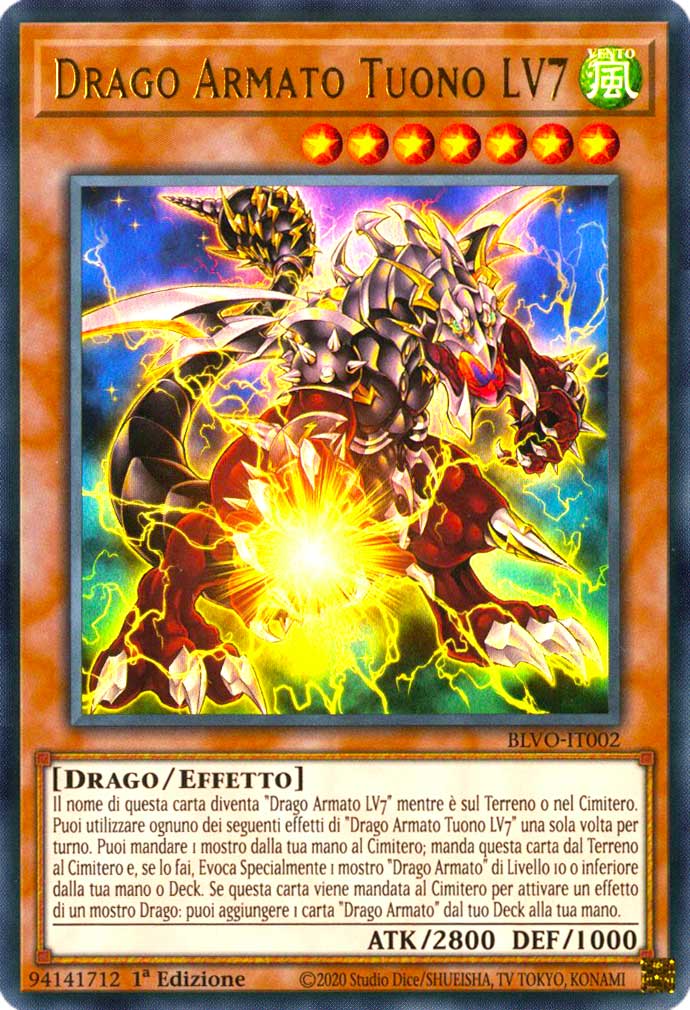 BLVO-IT002 Drago Armato Tuono LV7 ultra rara 1a Edizione (IT) -NEAR MINT-