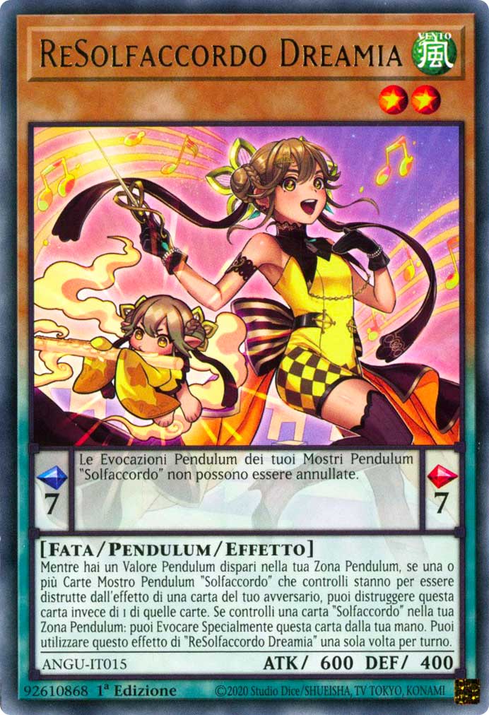 ANGU-IT015 ReSolfaccordo Dreamia rara 1a Edizione (IT) -NEAR MINT-