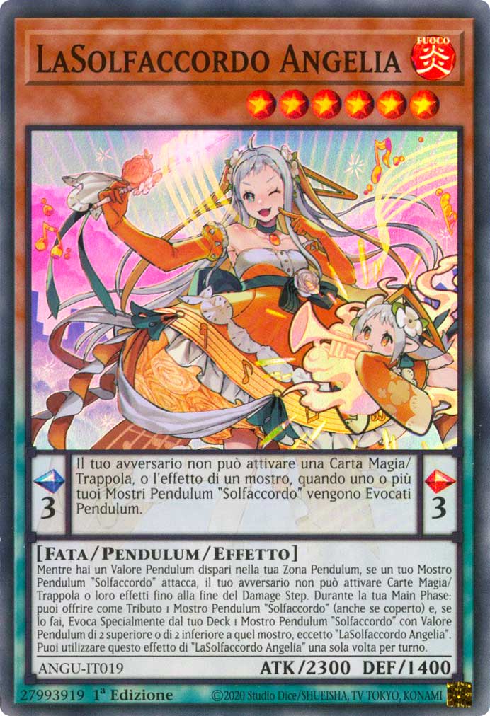 ANGU-IT019 LaSolfaccordo Angelia super rara 1a Edizione (IT) -NEAR MINT-