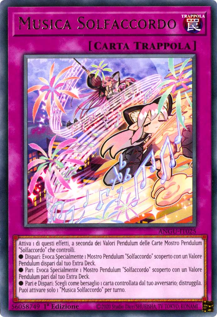ANGU-IT025 Musica Solfaccordo rara 1a Edizione (IT) -NEAR MINT-