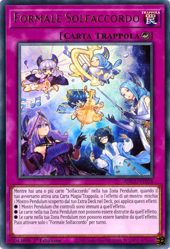 ANGU-IT026 Formale Solfaccordo rara 1a Edizione (IT) -NEAR MINT-