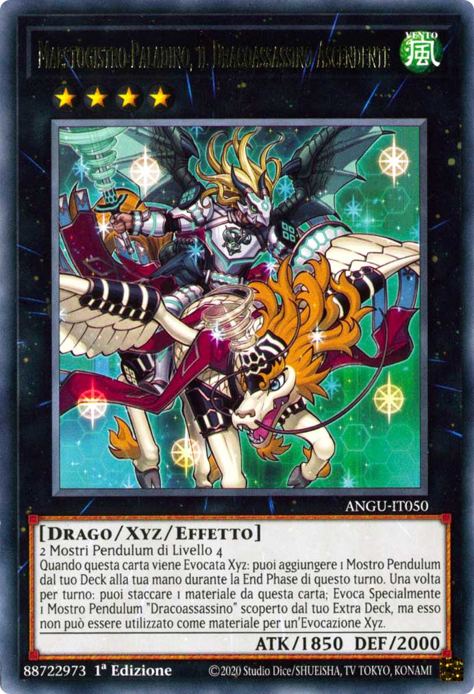 ANGU-IT050 Maestogistro Paladino, il Dracoassassino Ascendente rara 1a Edizione (IT) -NEAR MINT-