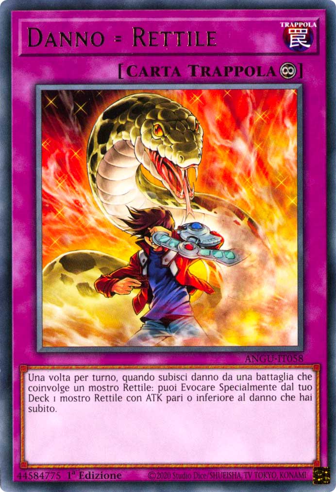 ANGU-IT058 Danno = Rettile rara 1a Edizione (IT) -NEAR MINT-
