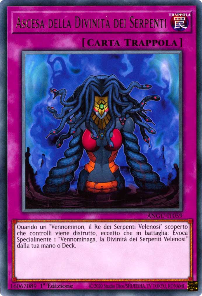 ANGU-IT059 Ascesa della Divinita' dei Serpenti rara 1a Edizione (IT) -NEAR MINT-