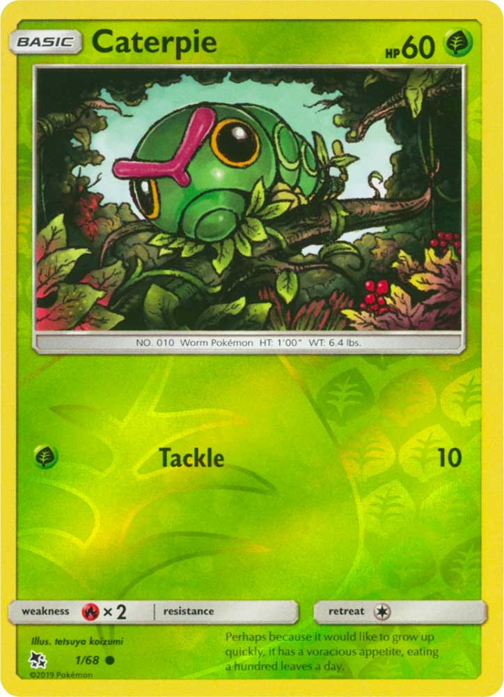 01 / 68 Caterpie comune foil reverse (EN) -NEAR MINT-