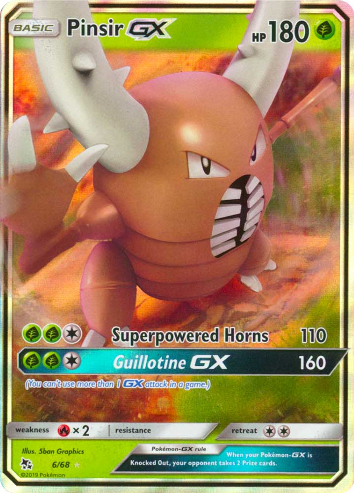 06 / 68 Pinsir GX rara GX foil (EN) -NEAR MINT-