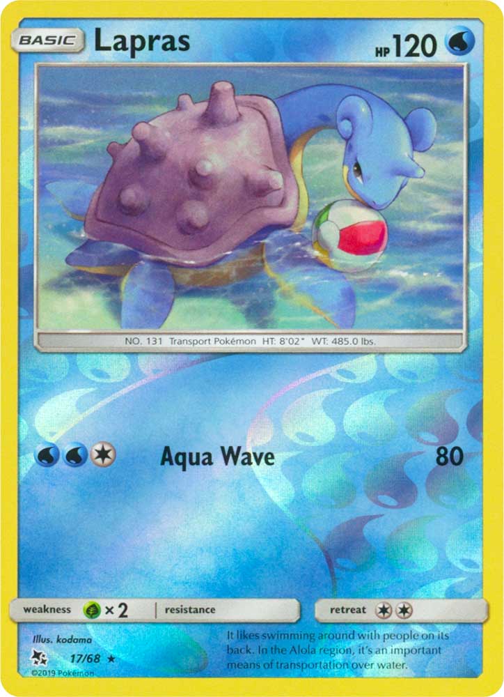 17 / 68 Lapras rara foil reverse (EN) -NEAR MINT-