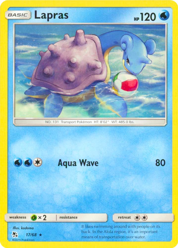 17 / 68 Lapras rara normale (EN) -NEAR MINT-