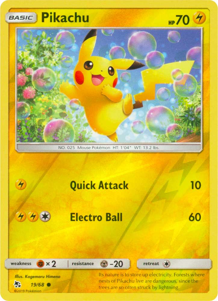19 / 68 Pikachu comune foil reverse (EN) -NEAR MINT-