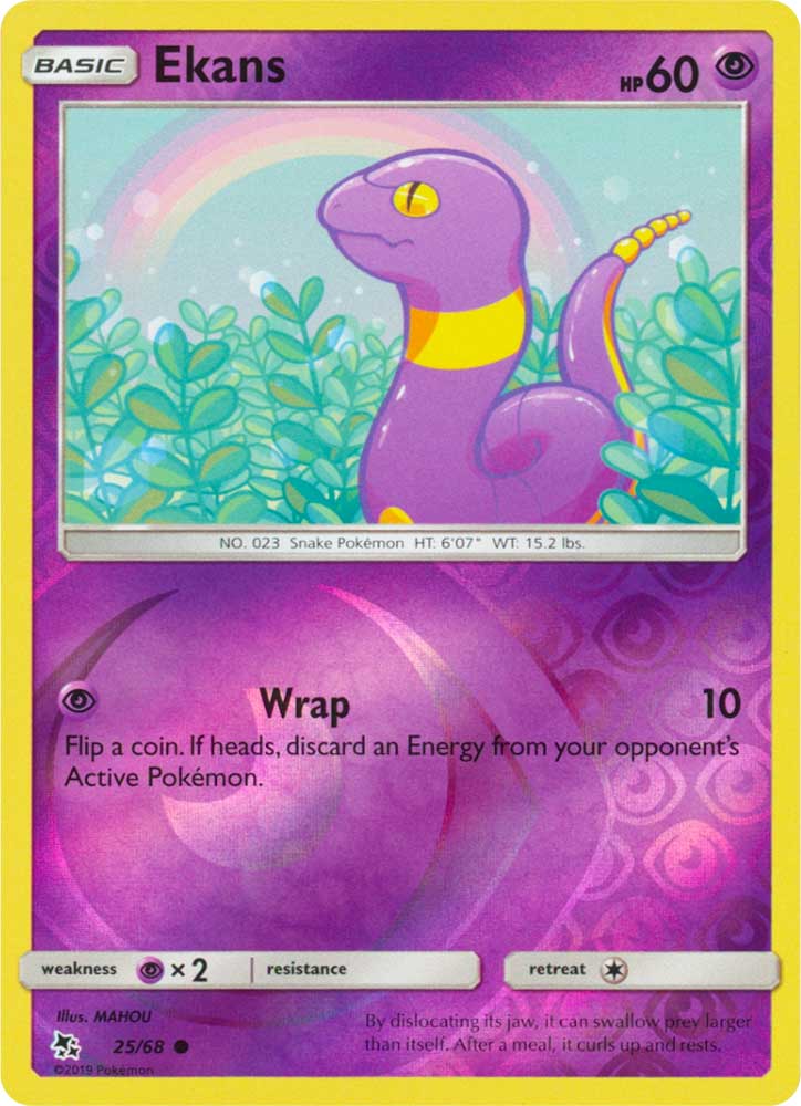 25 / 68 Ekans comune foil reverse (EN) -NEAR MINT-