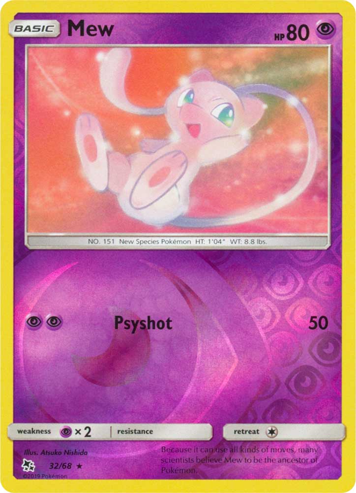 32 / 68 Mew rara foil reverse (EN) -NEAR MINT-