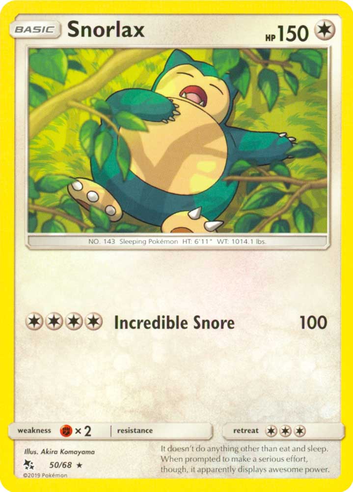 50 / 68 Snorlax rara normale (EN) -NEAR MINT-