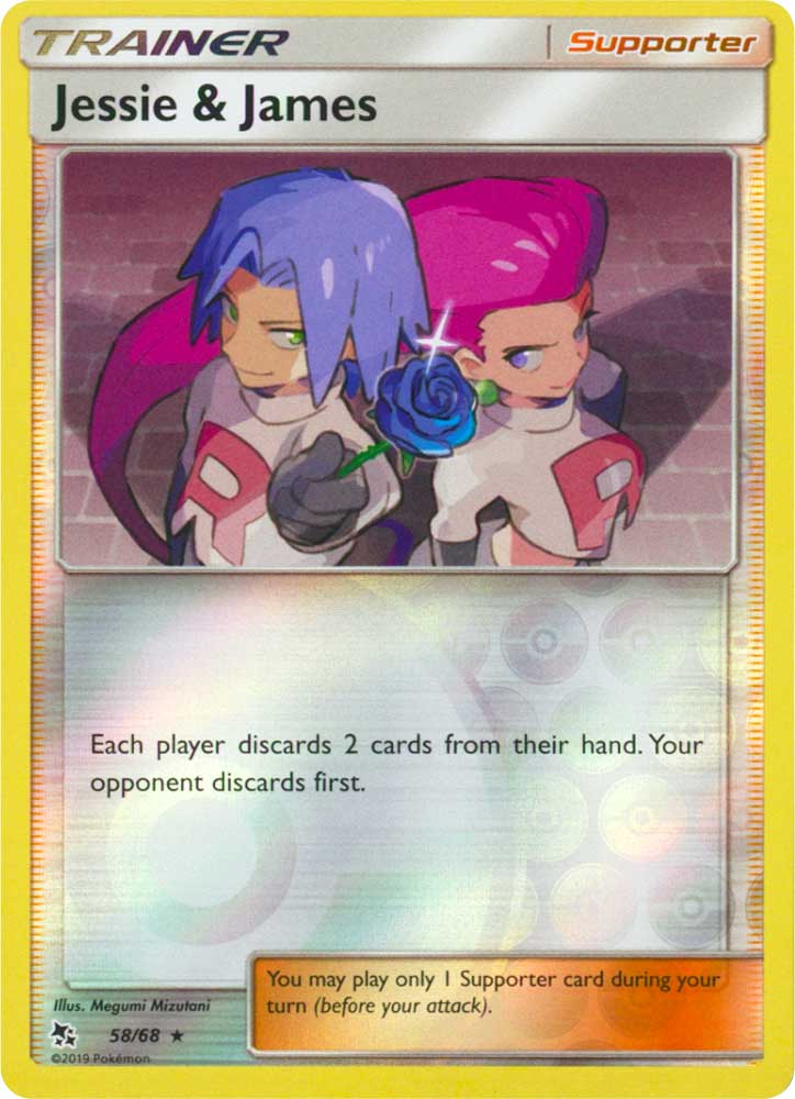 58 / 68 Jessie e James rara foil reverse (EN) -NEAR MINT-