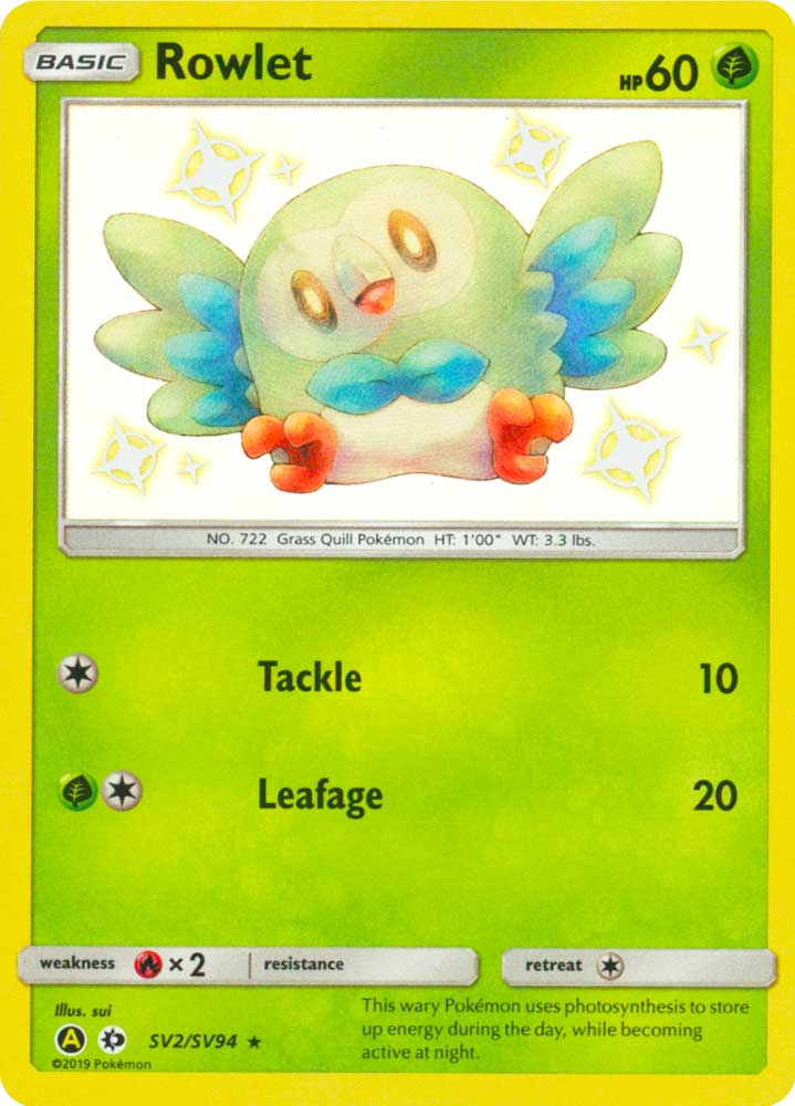 SV02 / SV94 Rowlet shiny vault foil (EN) -NEAR MINT-