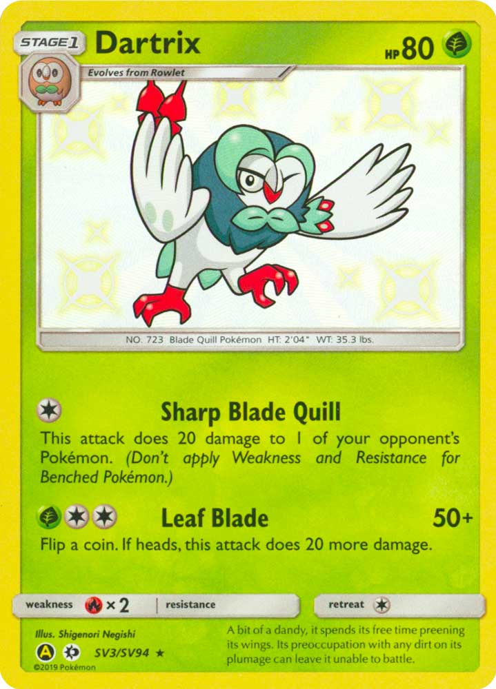 SV03 / SV94 Dartrix shiny vault foil (EN) -NEAR MINT-