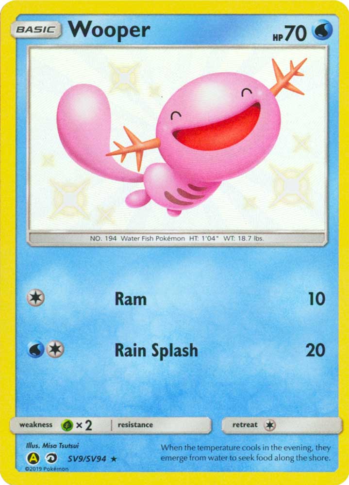 SV09 / SV94 Wooper shiny vault foil (EN) -NEAR MINT-