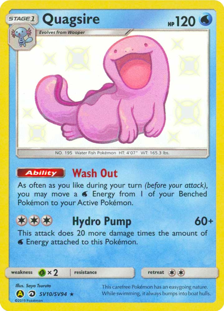 SV10 / SV94 Quagsire shiny vault foil (EN) -NEAR MINT-