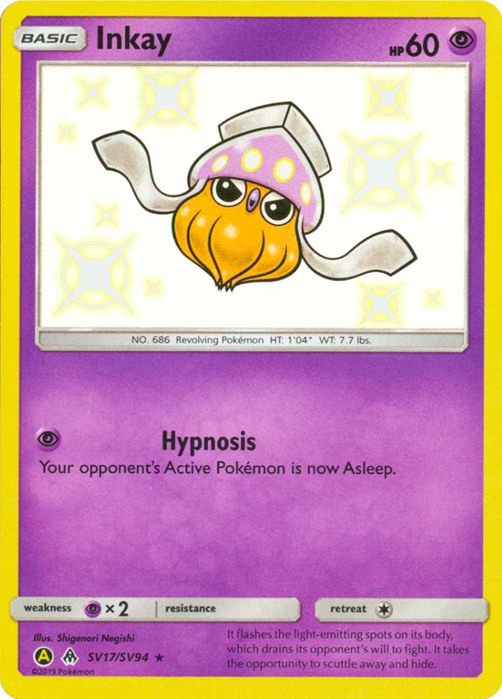 SV17 / SV94 Inkay shiny vault foil (EN) -NEAR MINT-