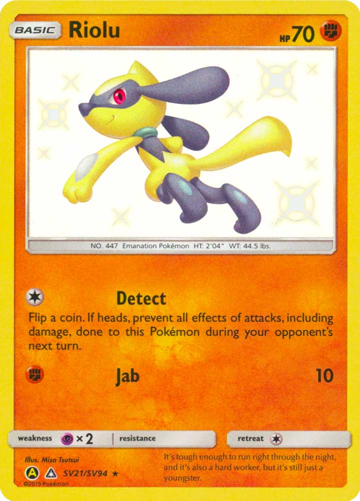 SV21 / SV94 Riolu shiny vault foil (EN) -NEAR MINT-