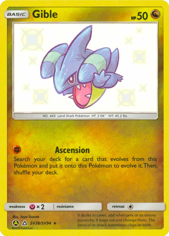 SV38 / SV94 Gible shiny vault foil (EN) -NEAR MINT-