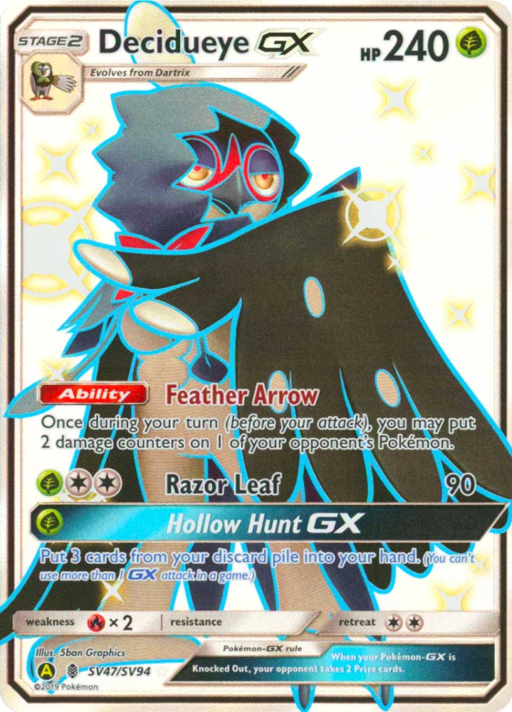 SV47 / SV94 Decidueye GX shiny vault foil (EN) -NEAR MINT-
