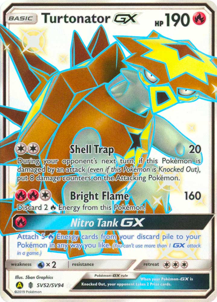 SV52 / SV94 Turtonator GX shiny vault foil (EN) -NEAR MINT-