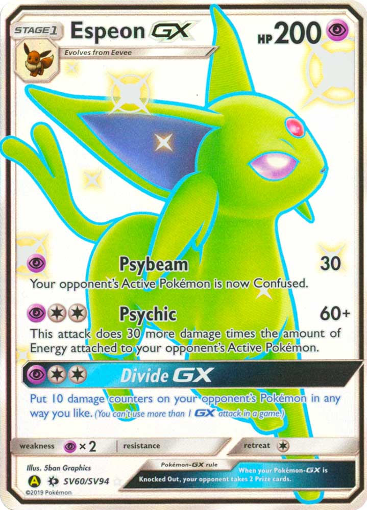 SV60 / SV94 Espeon GX shiny vault foil (EN) -NEAR MINT-