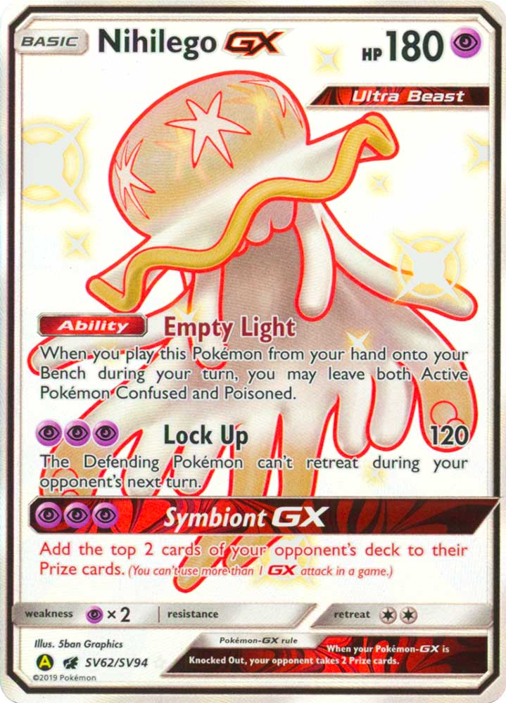 SV62 / SV94 Nihilego GX shiny vault foil (EN) -NEAR MINT-