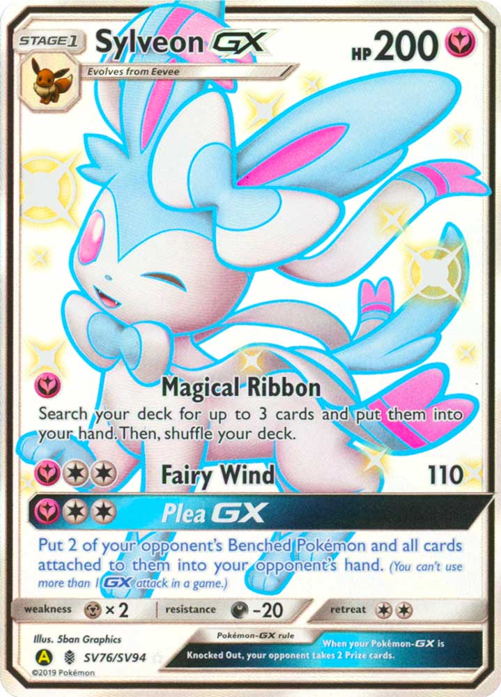 SV76 / SV94 Sylveon GX shiny vault foil (EN) -NEAR MINT-
