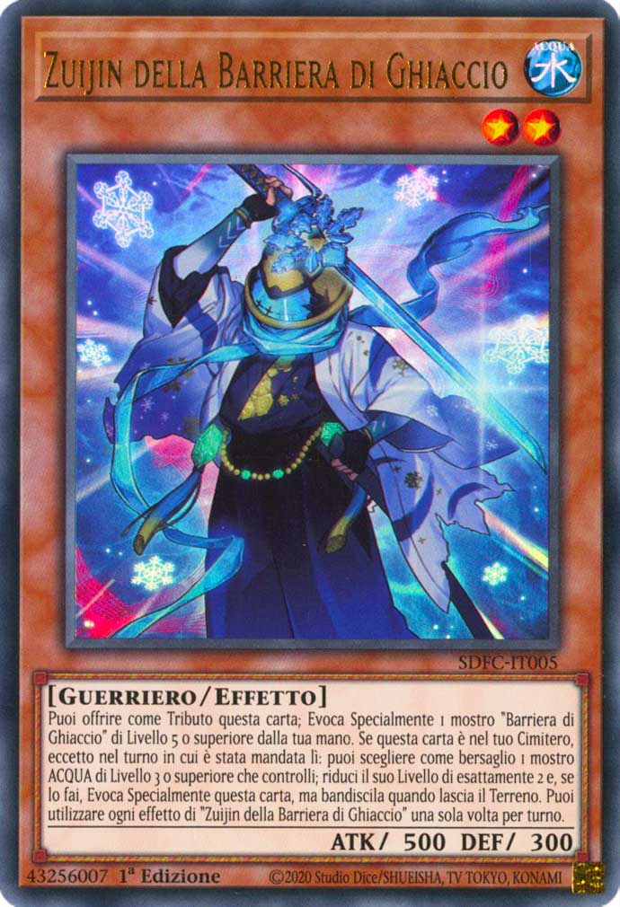 SDFC-IT005 Zuijin della Barriera di Ghiaccio ultra rara 1a Edizione (IT) -NEAR MINT-