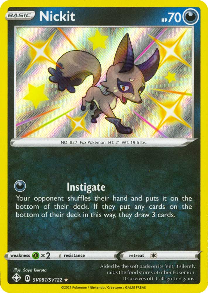 SV081 / SV122 Nickit Rara Shiny Vault foil (EN) -NEAR MINT-