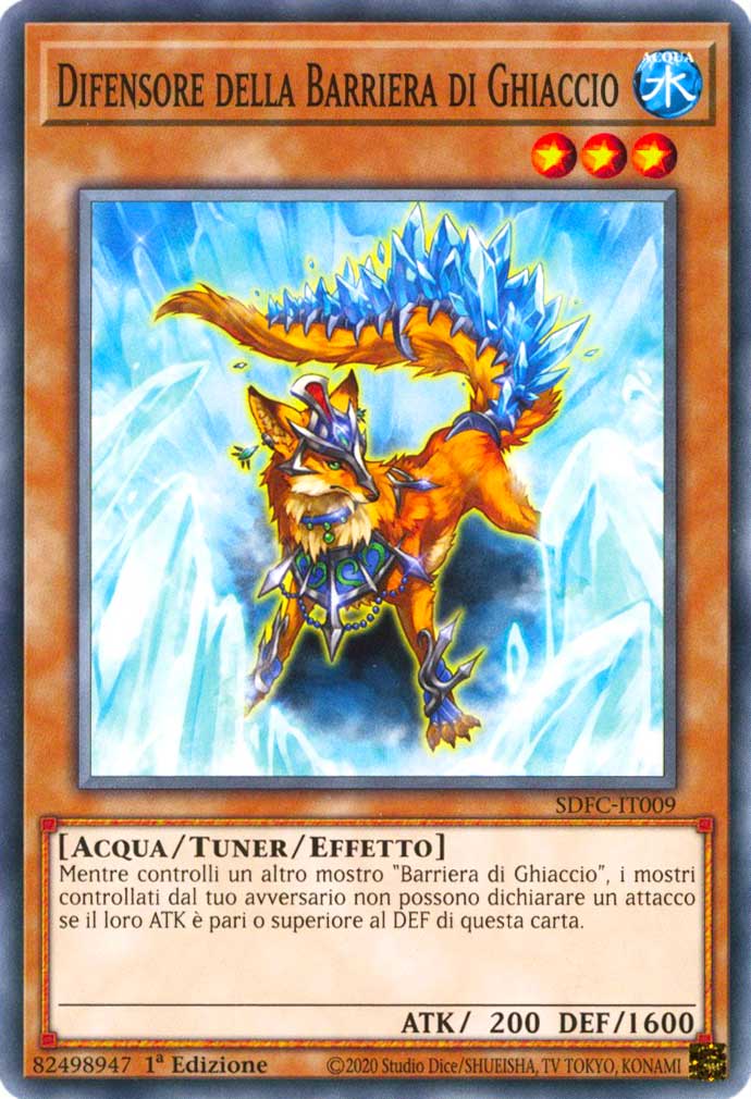 SDFC-IT009 Difensore della Barriera di Ghiaccio comune 1a Edizione (IT) -NEAR MINT-