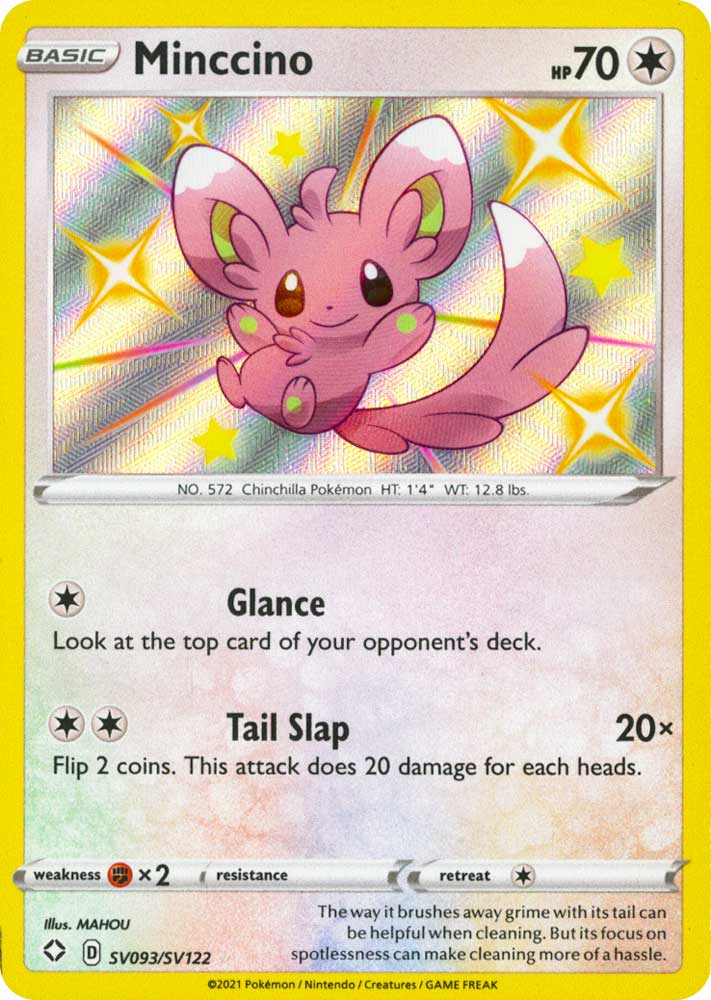 SV093 / SV122 Minccino Rara Shiny Vault foil (EN) -NEAR MINT-