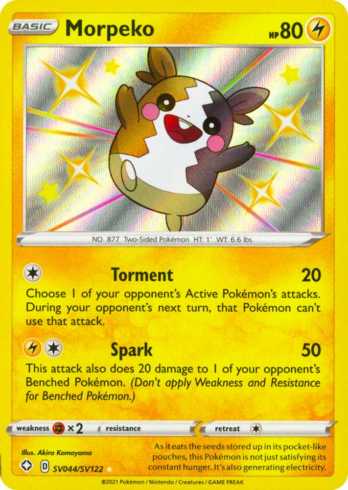 SV044 / SV122 Morpeko Rara Shiny Vault foil (EN) -NEAR MINT-