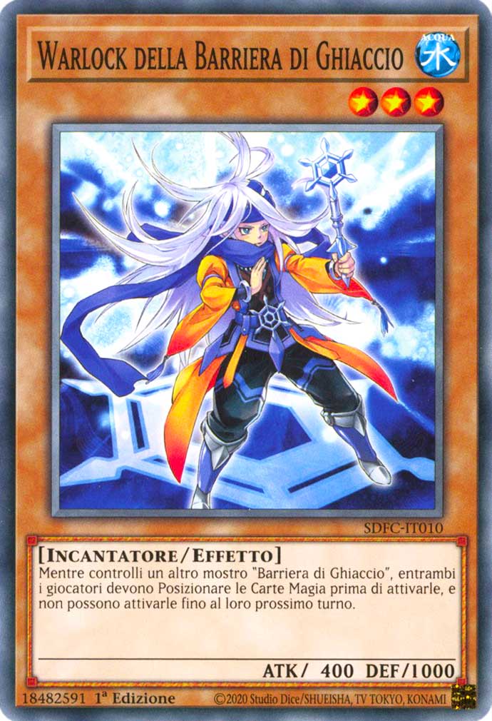 SDFC-IT010 Warlock della Barriera di Ghiaccio comune 1a Edizione (IT) -NEAR MINT-