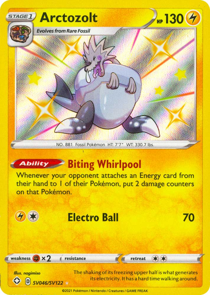 SV046 / SV122 Arctozolt Rara Shiny Vault foil (EN) -NEAR MINT-