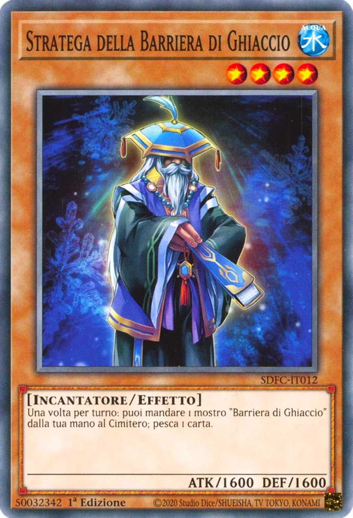 SDFC-IT012 Stratega della Barriera di Ghiaccio comune 1a Edizione (IT) -NEAR MINT-